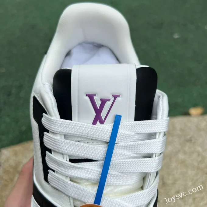 Louis Vuitton Trainer White Black Purple