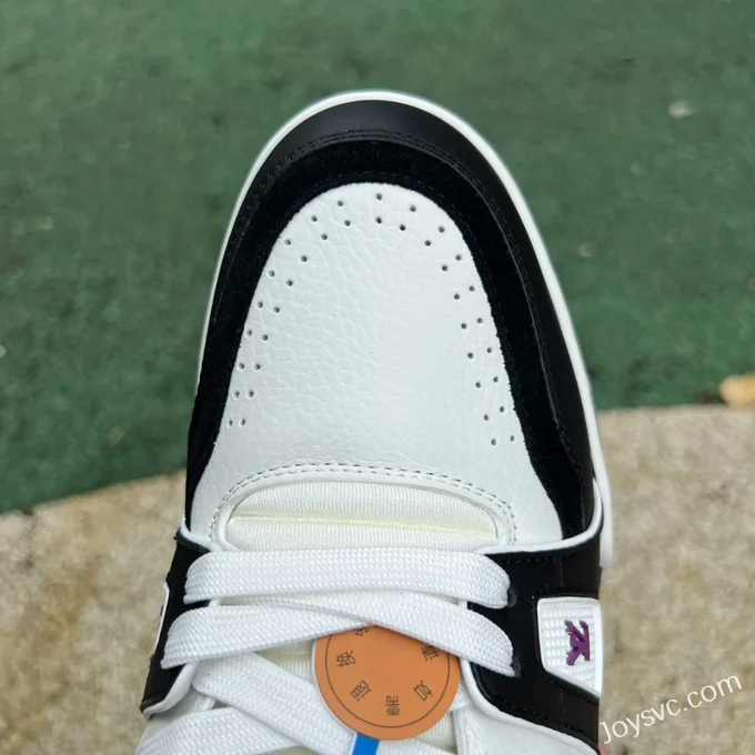 Louis Vuitton Trainer White Black Purple