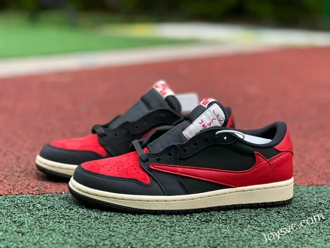 Travis Scott x Air Jordan 1 Low OG DM7866-061 Black Red Reverse Swoosh