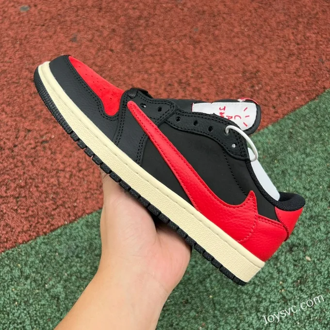 Travis Scott x Air Jordan 1 Low OG DM7866-061 Black Red Reverse Swoosh