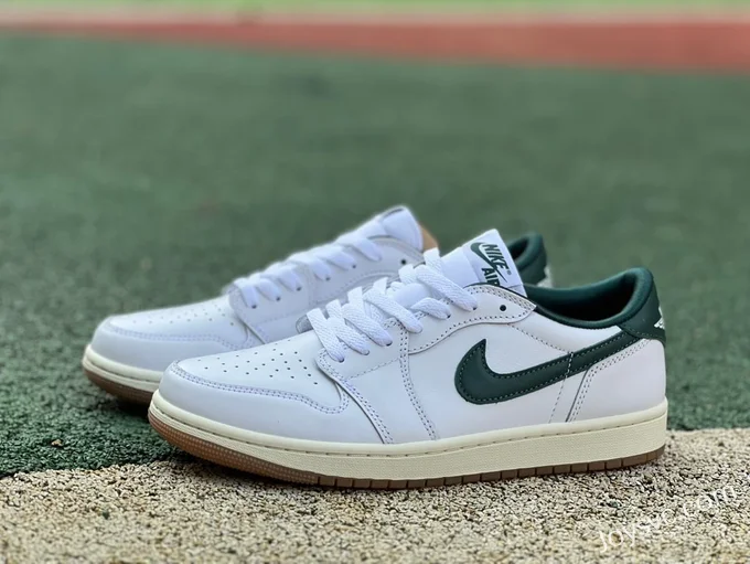 Air Jordan 1 Low DZ0775-133 White Green Oxidized DT Version