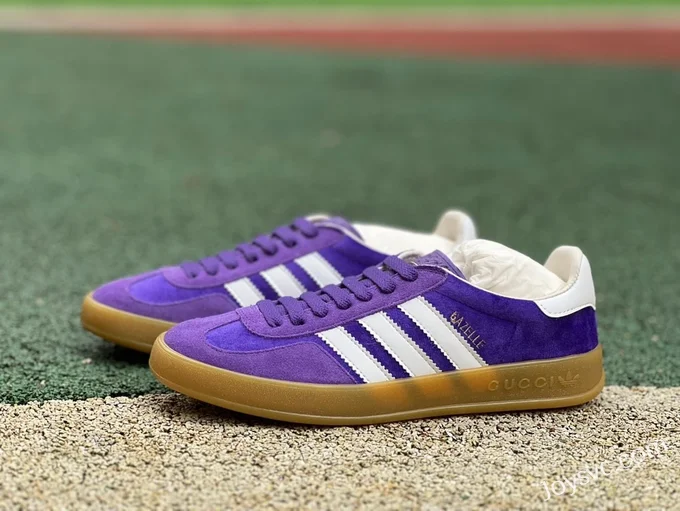 Adidas x Gucci Gazelle Purple Retro Sneakers