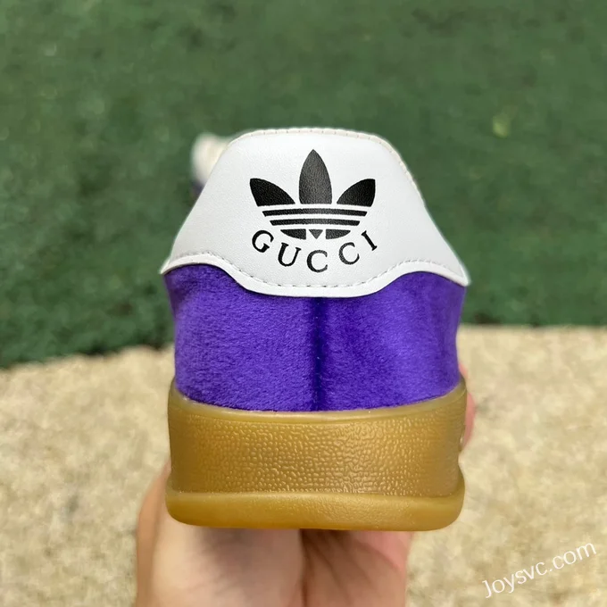 Adidas x Gucci Gazelle Purple Retro Sneakers