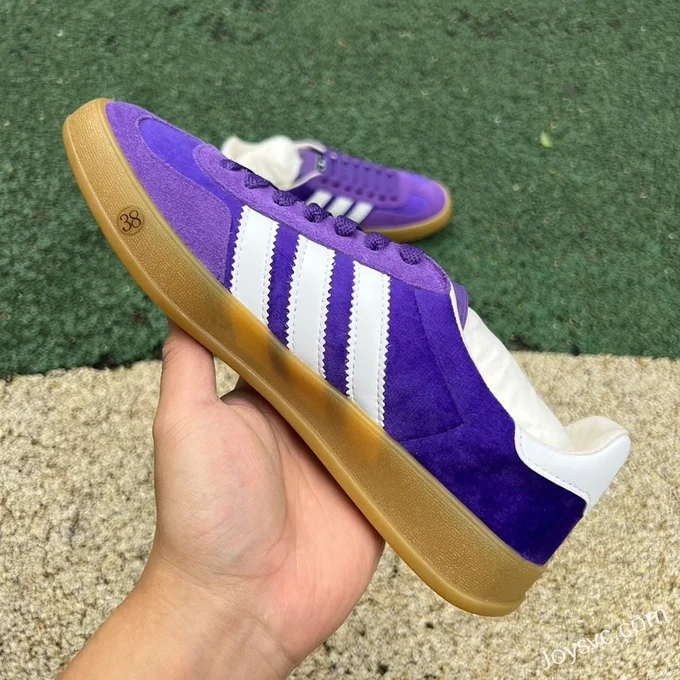 Adidas x Gucci Gazelle Purple Retro Sneakers