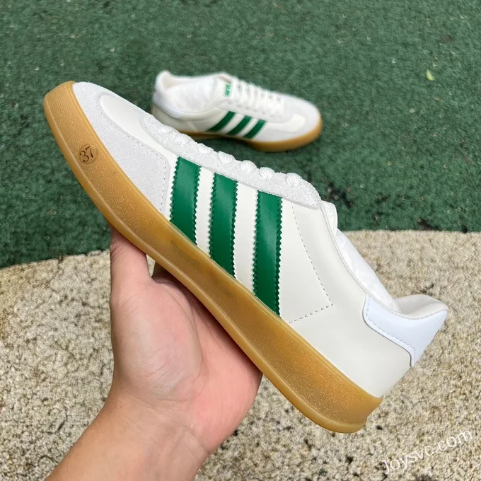 Adidas x Gucci Gazelle White Green Retro Sneakers