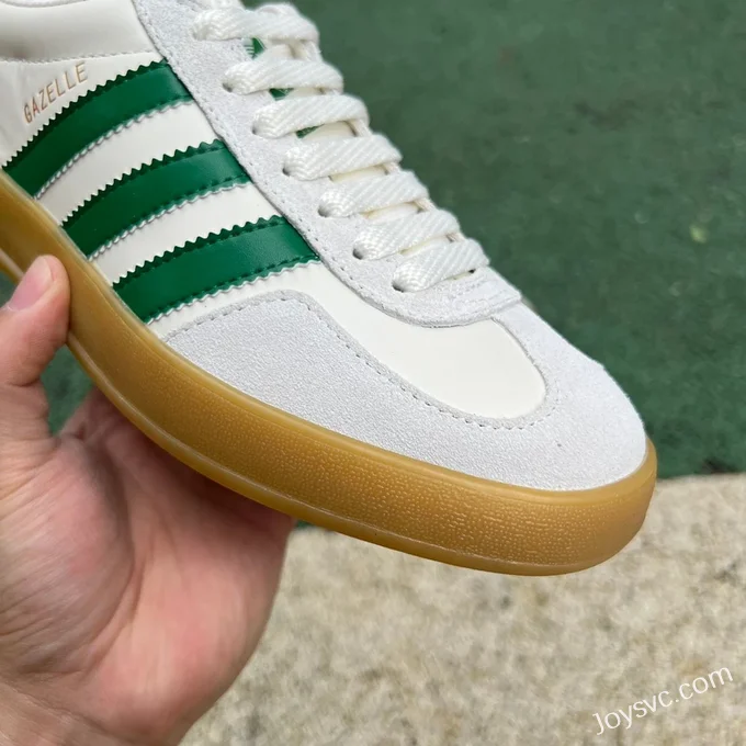 Adidas x Gucci Gazelle White Green Retro Sneakers