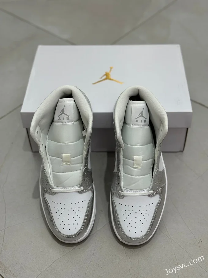 Air Jordan 1 Mid FN5031-100 Silver White Mid-Top