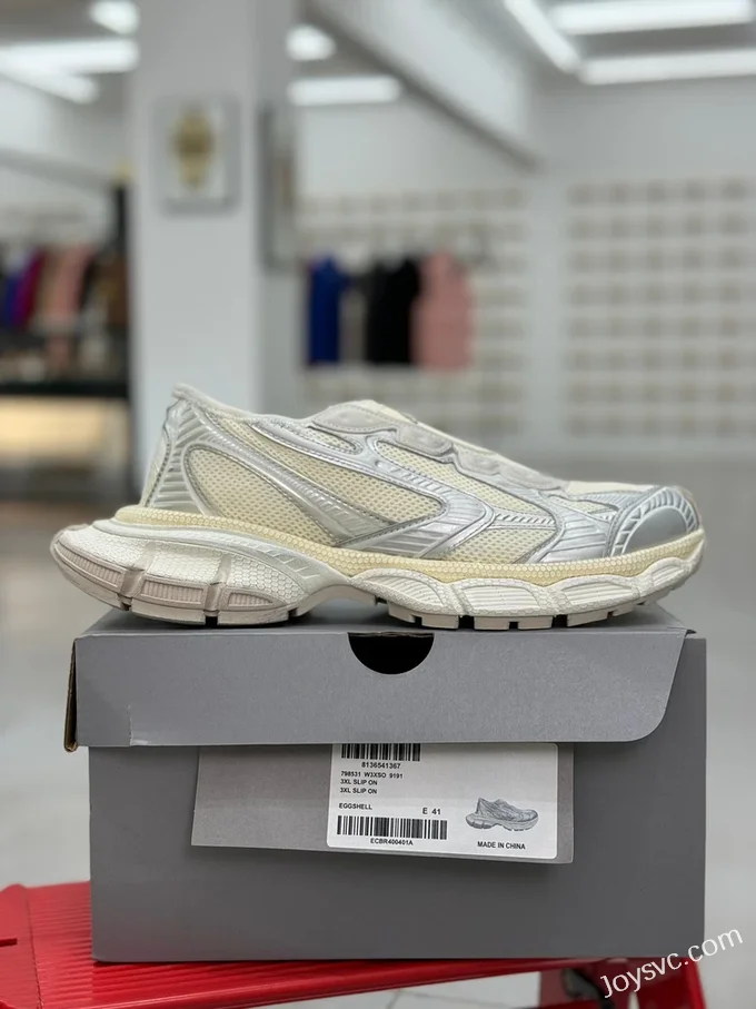 Balenciaga 10th Gen 3XL Slip-On White Gold Sneakers