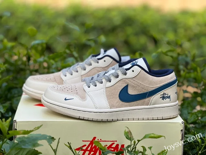 Air Jordan 1 Low SJ9950-027 White Brown Blue