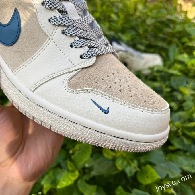 Air Jordan 1 Low SJ9950-027 White Brown Blue