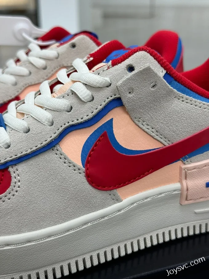 Nike Air Force 1 Shadow Grey Red Blue CU8591-100