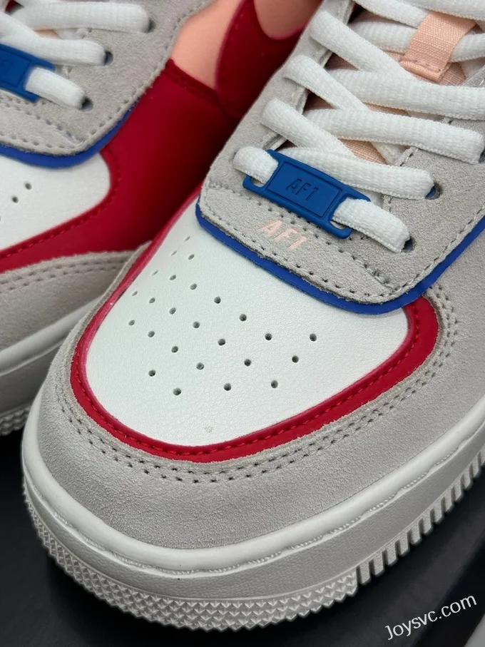 Nike Air Force 1 Shadow Grey Red Blue CU8591-100