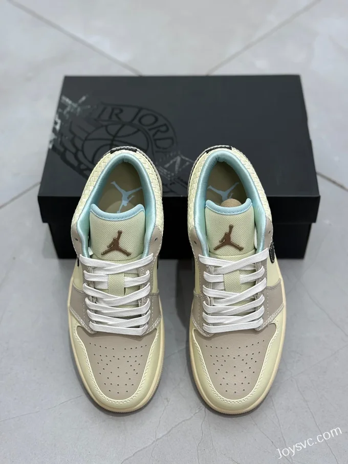 Air Jordan 1 Low Woven Beige Brown HQ3440-101