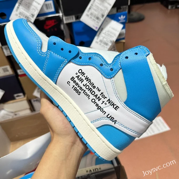 LJR AJ1 Off-White UNC Blue White