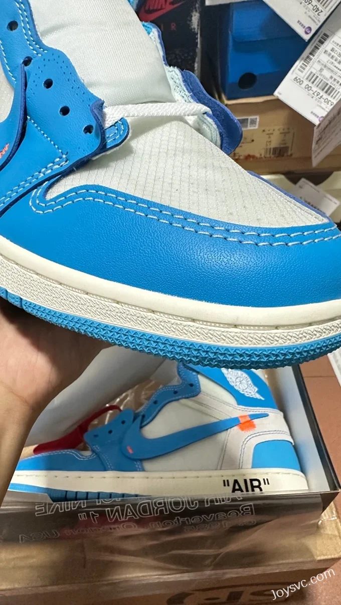 LJR AJ1 Off-White UNC Blue White