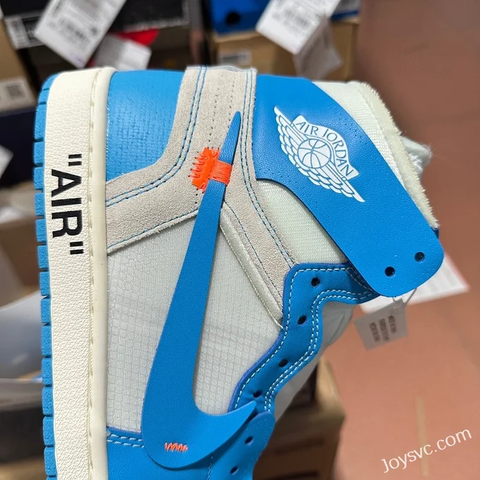 LJR AJ1 Off-White UNC Blue White