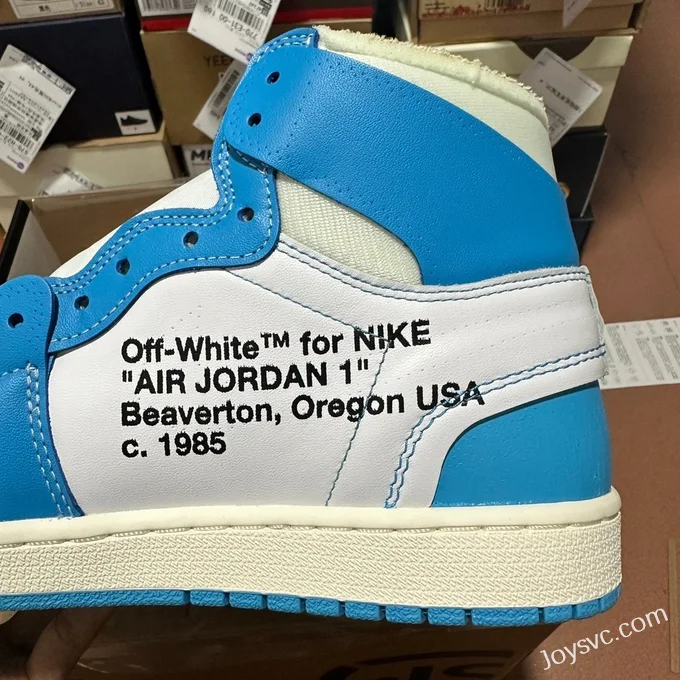 LJR AJ1 Off-White UNC Blue White