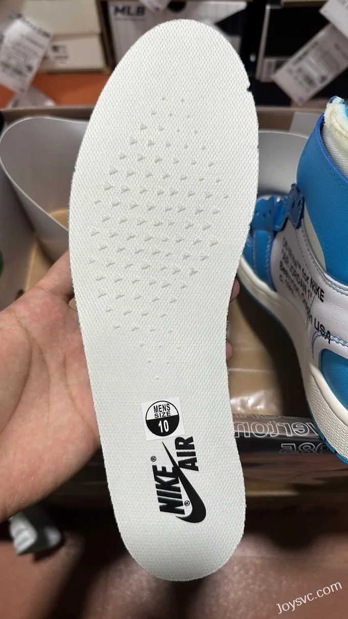 LJR AJ1 Off-White UNC Blue White