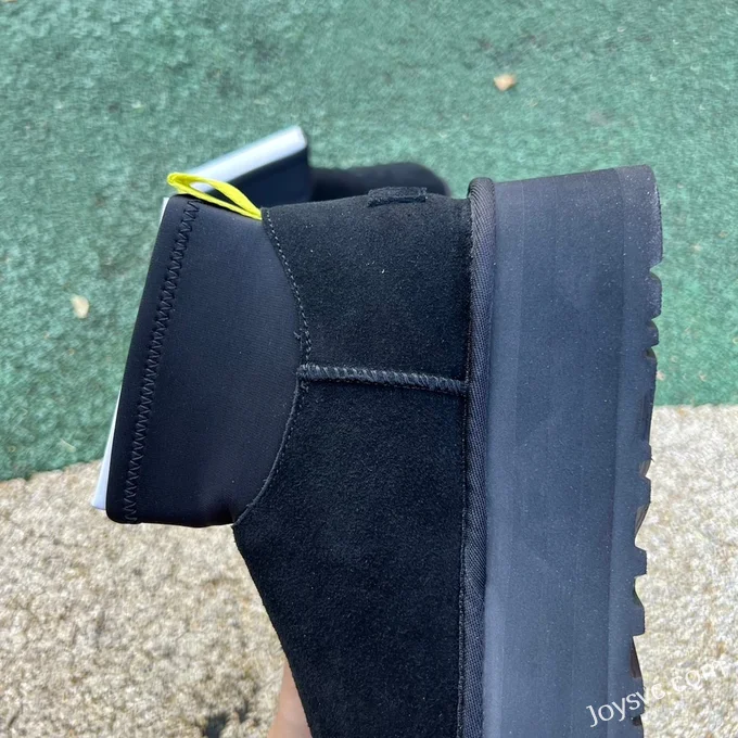 UGG Thick Sole Black Mid Top Boots