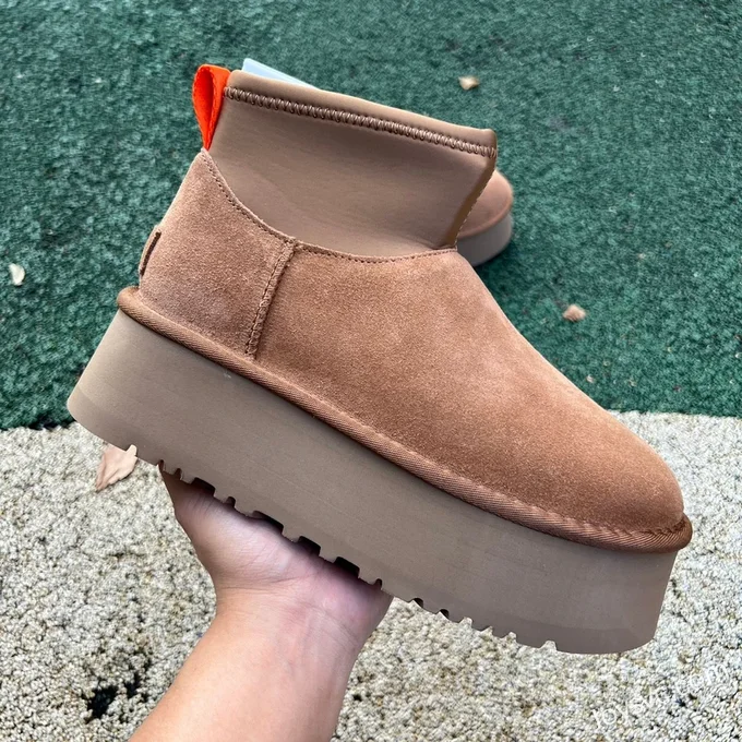 UGG Thick Sole Chestnut Mid Top Boots