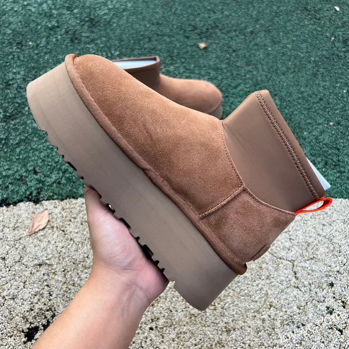 UGG Thick Sole Chestnut Mid Top Boots