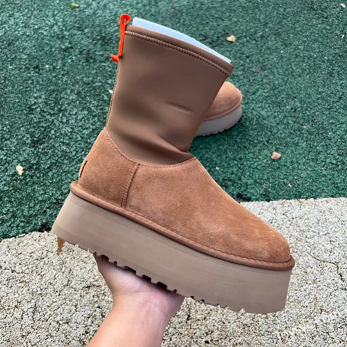 UGG Chestnut Thick Sole High Top Zip Boots