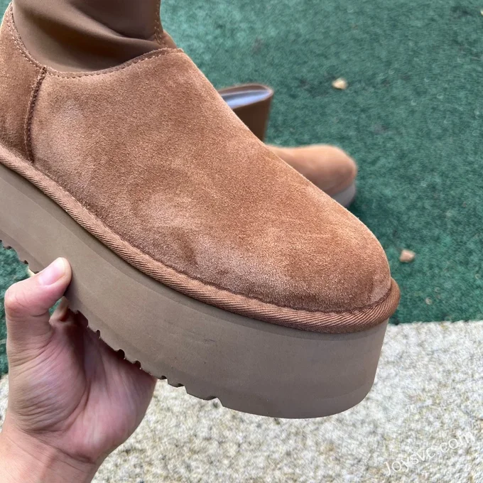 UGG Chestnut Thick Sole High Top Zip Boots