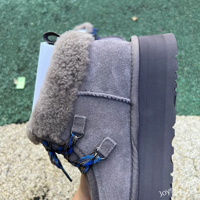 UGG Thunder Grey Thick Sole Fur Boots