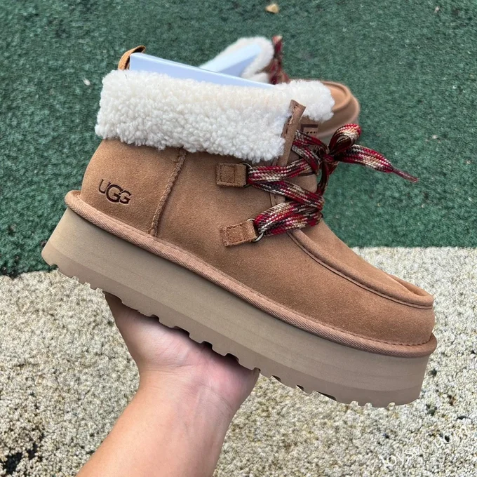 UGG Chestnut Thick Sole Fur Boots