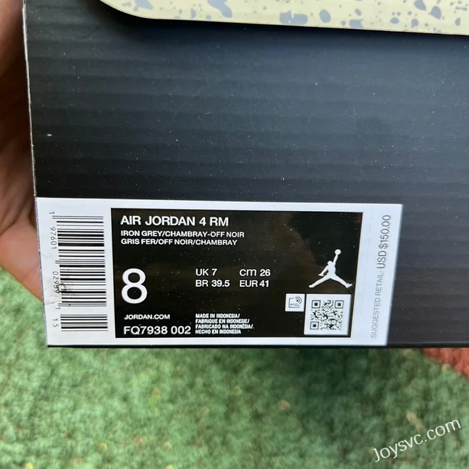 Air Jordan 4 RM FQ7938-002 Low Black Grey