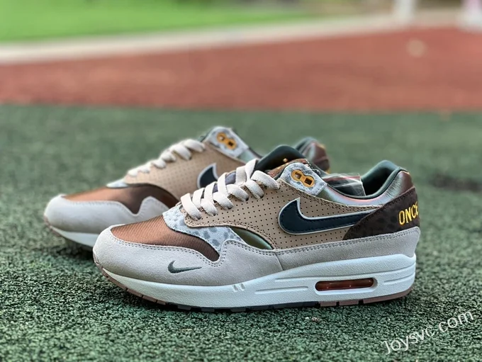 Division St. x Nike Air Max 1 University of Oregon Beige Brown HQ2640-20