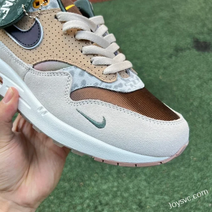 Division St. x Nike Air Max 1 University of Oregon Beige Brown HQ2640-20