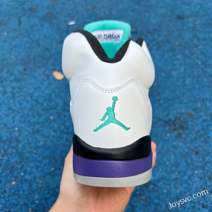 Air Jordan 5 Retro Grape 136027-108 White Purple