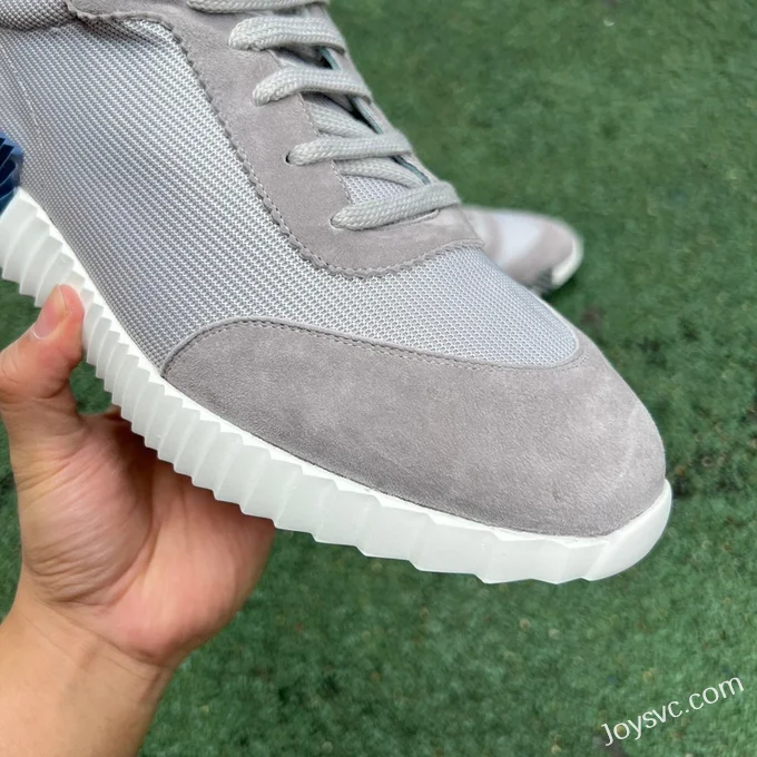 Hermes Bouncing Mesh Grey Blue Sneakers Size 40-46