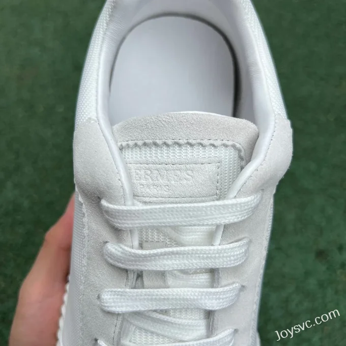 Hermes Bouncing Mesh White Orange Sneakers