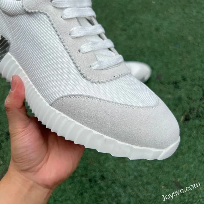 Hermes Bouncing Mesh White Grey Sneakers