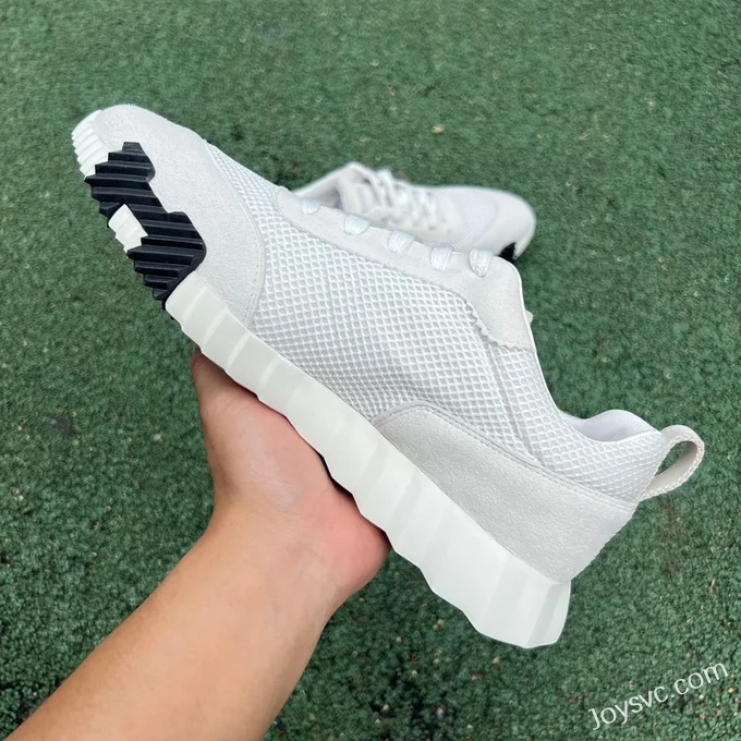 Hermes Bouncing Mesh White Black Sneakers