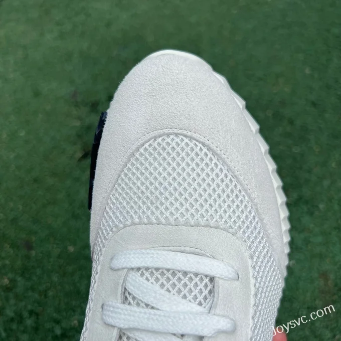 Hermes Bouncing Mesh White Black Sneakers