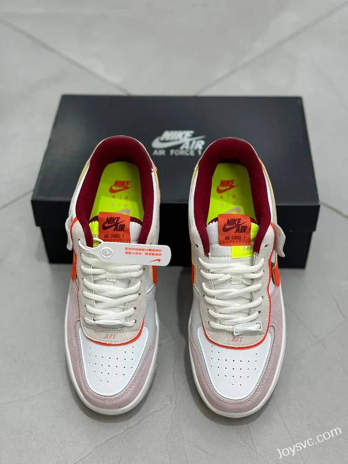 Nike Air Force 1 Macaron White Orange Pink CU8591-600