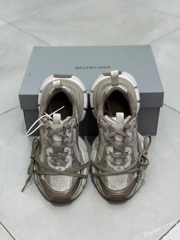 Balenciaga 10th Gen 3XL Distressed Brown Sneakers