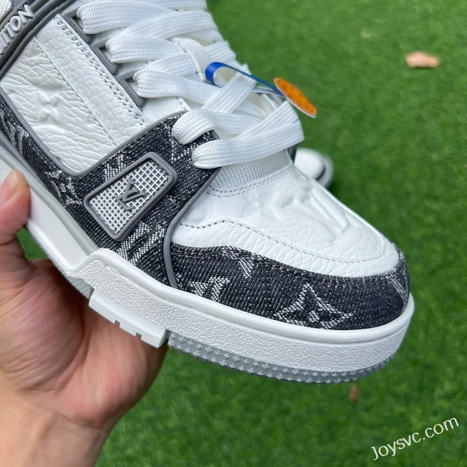 Louis Vuitton Trainer White Grey Y Version