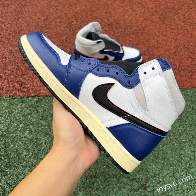 Air Jordan 1 High White Blue Black