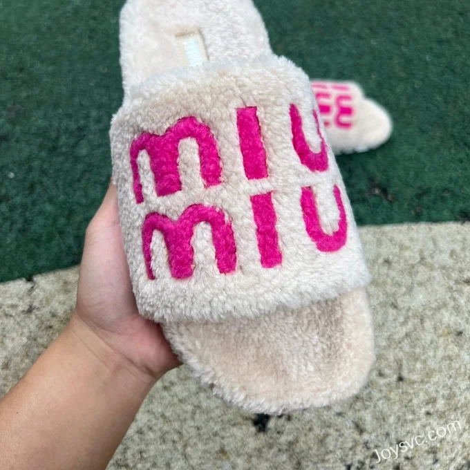 MIU MIU Fur Slippers