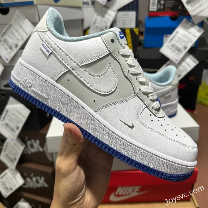 Nike Air Force 1 White Grey Blue FB1844-111