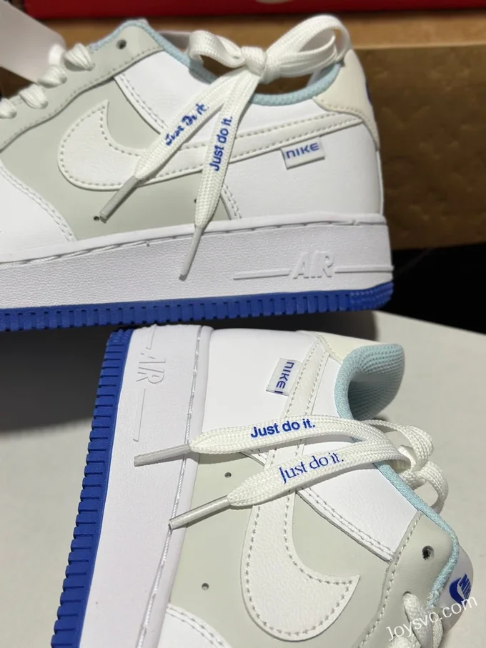 Nike Air Force 1 White Grey Blue FB1844-111