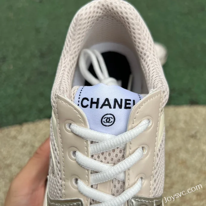 CHANEL Thick Sole Low-Top Shoes in Champagne