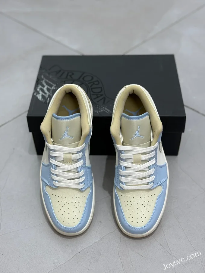 Air Jordan 1 Low White Blue Yellow HQ4186-111