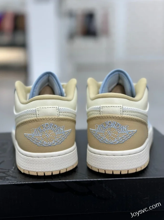 Air Jordan 1 Low White Blue Yellow HQ4186-111