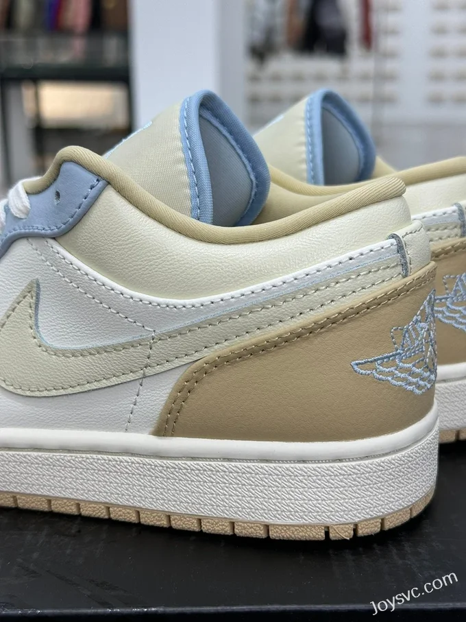 Air Jordan 1 Low White Blue Yellow HQ4186-111