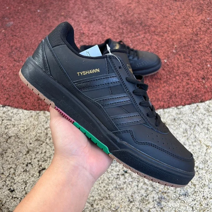 Adidas Tyshawn II Black Gum Sole Sneakers IF9709